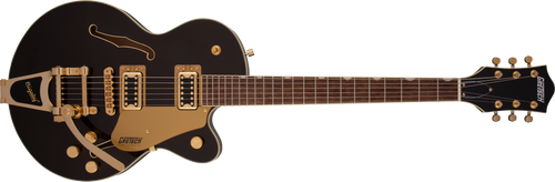 Gretsch G5655TG Electromatic Center Block Jr. Single-Cut with Bigsby and Gold Hardware, Laurel Fingerboard, Black Gold