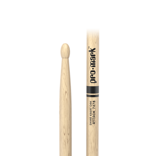 Promark PW747BW Shira Kashi Oak 747B "Super Rock" Wood Tip Drumstick