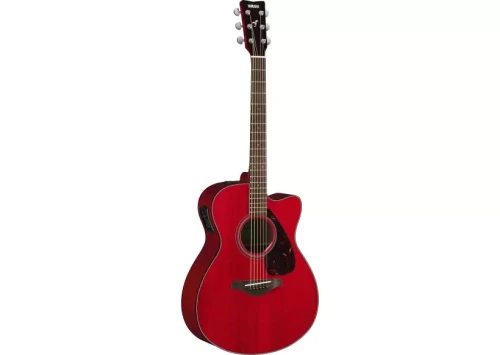 Yamaha Small body, cutaway acoustic-electric guitar Cherry