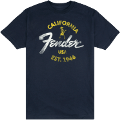 Fender® Baja Blue T-Shirt, Blue, XL