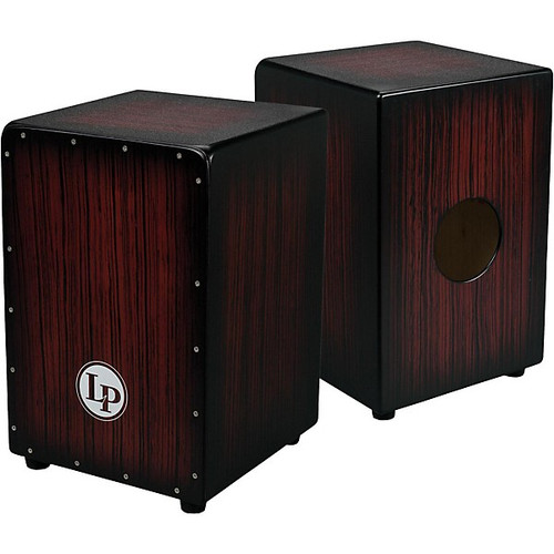 LP Aspire Accent Snare Cajon Birch/Poplar Dark Wood Streak Finish