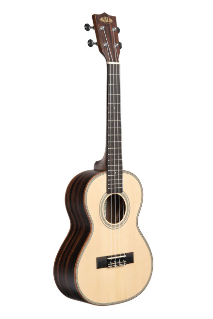 Kala Solid Spruce Top Striped Ebony Tenor Ukulele