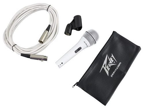 PV®i2 White Cardioid Unidirectional Dynamic Vocal Microphone with XLR Cable