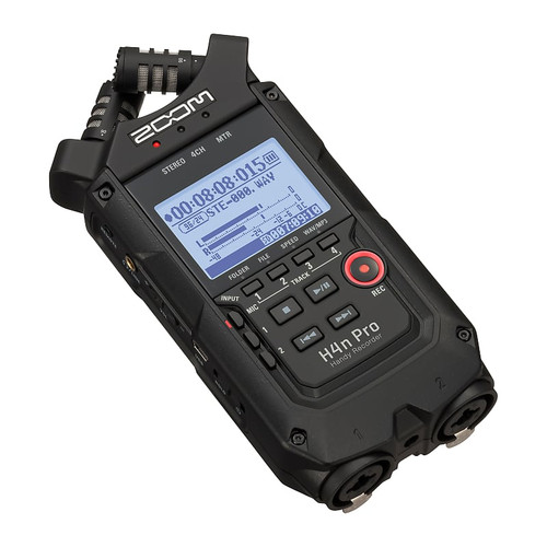 Zoom H4n Pro All Black 4-Track Portable Recorder