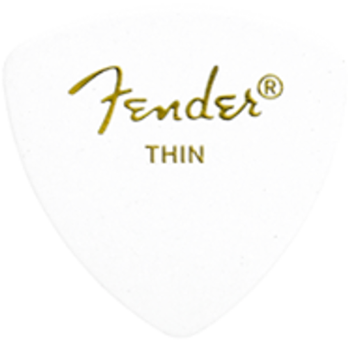 Fender Classic Celluloid 346 Shape, White, Thin (12)