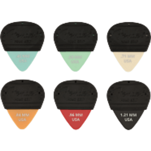 Fender Mojo Grip Picks, Dura-Tone Delrin 1.21, 3-Pack