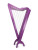 Rees Harps Grand Harpsicle Harp - 33 strings, fully levered, Pro Electric Pickup System, wound nylon and metal bass strings, Purple