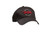 Taylor Black Cap, Red/Wht Emb-One Size