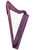 Rees Harps Harpsicle Harp, 26 Strings, Purple Stain Finish, Made in the USA