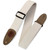 Levy's 2" Signature Series Cotton Guitar Strap With Suede Ends And Tri-glide Adjustment. Adjustable To 65". Natural Color