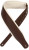Levy's 3 inch Top Grain Leather Guitar Strap in Brown With 1/4 inch Foam Wrapped In Cream Garment Leather. Ladder Style Adjustment From 37 to 51 inches.