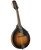 Kentucky Mandolins KM-270 Deluxe Oval Hole A-Model Mandolin – Vintage Sunburst w/ Gig Bag