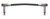 CBI RA PEDAL/PATCH 6" 20GAUG INSTRUMENT WIRE BLACK/ C-228 FLAT STYLE  METAL RIGHT ANGLES/ HAND SOLDERE