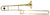 Avalon Bb Trombone, Gold lacquer finished, 0.500" bore, 8" bell, with case and mouthpiece