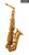 Avalon Professional Eb Alto Saxophone, Gold Lacquer, Body with engraving, 5 1/4" bell with case and mouthpiece