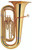 Avalon BBb 3/4 Tuba 3 pistons, Lacquer, 0.661" bore, 15" upright bell, with Case and mouthpiece