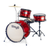 Stagg 3-piece Junior Drum set with hardware, Red finish