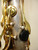 Jupiter JTS-889SG Tenor Saxophone, Silver with Gold Keys w/ Case Previously Owned