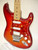2014 Fender Standard Stratocaster Plus Top with Floyd Rose Tremolo Electric Guitar, Maple Fingerboard, Aged Cherry Burst - Previously Owned