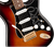Fender Stevie Ray Vaughan Stratocaster with Vintage Tweed Case, Pau Ferro Fretboard, 3-Color Sunburst