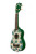 Kala MONSTERA Leaf Ukadelic Soprano Ukulele w/ drawstring bag