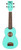 KOHALA Soprano Tiki Series Ukulele Seafoam Green