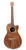 Lanikai Acacia Solid Top Baritone Ukulele Cutaway Electric with truss rod includes gig bag