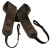Franklin 2.5'' Banjo Cradle Glove leather w/contrast stitching and suede backing with side leather loops - Black