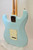 2016 Squier Deluxe Stratocaster Electric Guitar, Maple Fingerboard, Daphne Blue - Previously Owned