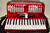 Carlo Robelli Piano Accordion, Red w/ Case & Straps - Previously Owned