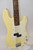 1994 Squier Standard Precision Bass 4-String Electric Bass Guitar, Rosewood Fingerboard, Antique White MIK - Previously Owned