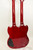 Agile Valkyrie SG-Style Double Neck 6/12 String Electric Guitar, Heritage Cherry w/ Bag - Previously Owned
