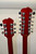 Agile Valkyrie SG-Style Double Neck 6/12 String Electric Guitar, Heritage Cherry w/ Bag - Previously Owned