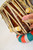 Tabla Set with 9.5" Baya & 5.5" Daya - Copper/Mahogany - Previously Owned