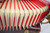 Stradavox Piano Accordion, Red/Pearl White w/ Case & Straps - Previously Owned