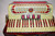 Stradavox Piano Accordion, Red/Pearl White w/ Case & Straps - Previously Owned