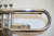Vintage Buescher Model 10-22 Bb Low Pitch Trumpet, Silver-Plating with Gold Bell Engraving w/ Case & Mouthpiece - Previously Owned