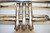Vintage Buescher Model 10-22 Bb Low Pitch Trumpet, Silver-Plating with Gold Bell Engraving w/ Case & Mouthpiece - Previously Owned