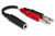 HOSA YPP-136 Y-Cable: Stereo 1/4" Female to Two Mono 1/4" Males
