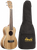 Amahi UK330 Zebrawood Top Tenor Ukulele With Padded Gig Bag