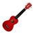 Kahuna KUSC52BK Soprano Ukulele Red