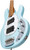 Sterling by Music Man 4 String Bass Guitar, Right, Daphne Blue w/ Deluxe Gigbag