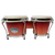 Toca Synergy Deluxe Bongos, 6" Macho, 6.75" Hembra, Wine Fade Matte Finish