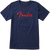 Fender Foil Spaghetti Logo T-Shirt, Blue, L