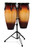 Aspire 10″ and 11″ Conga Set Oak Vintage Sunburst w/ Black Double Stand