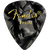 Fender Premium Celluloid 351 Shape Picks, Thin, Black Moto, 12 Count