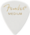 Fender Premium Celluloid 351 Shape, White, Medium (12 pack)