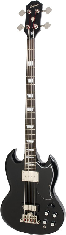 Epiphone EB-3 Bass Guitar 4 String, Long Scale- Ebony - Bill's Music