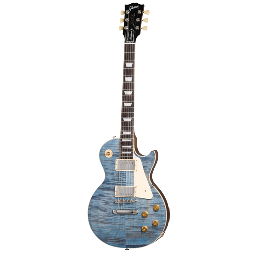 ギター Gibson Les Paul Standard50s Ocean Blue Gibson Les Paul Standard '50s Figured Top Electric Guitar - Ocean