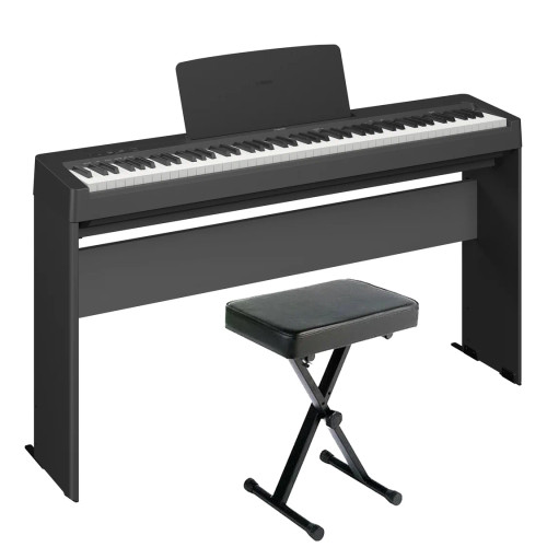 Yamaha P143LXB Digital Piano Bundle with L100B Stand and PKBB1 X